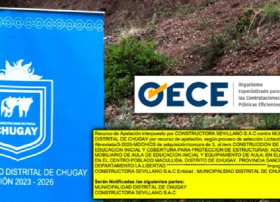 Cuestionada licitación de más de S/ 280 mil en municipio de Chugay será revisada por el OECE