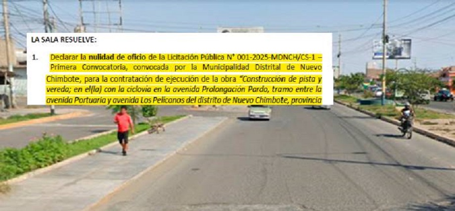 LO ÚLTIMO | OSCE anula buena pro para ejecución de pista de prolongación de la av. Pardo