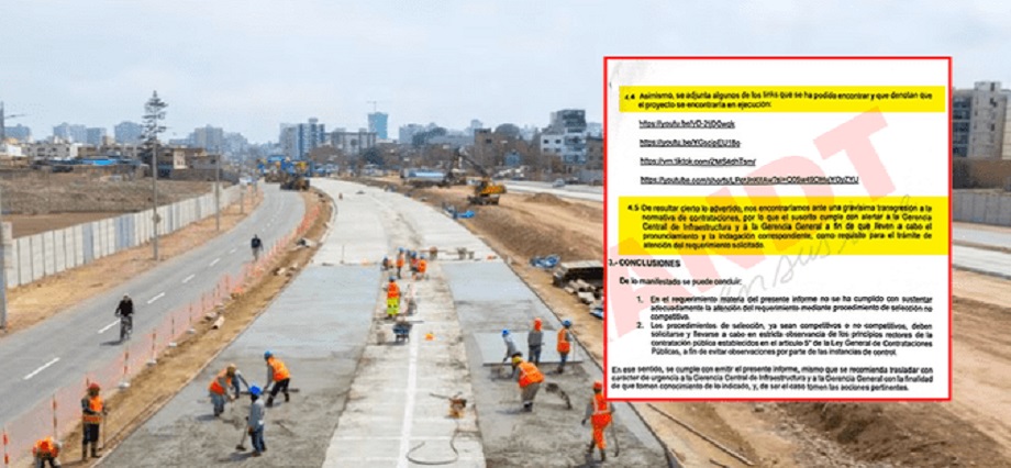 Revelan sobrecostos y falta de estudios en construcción de Vía Expresa Sur: trabajadores que alertaron fueron despedidos por López Aliaga