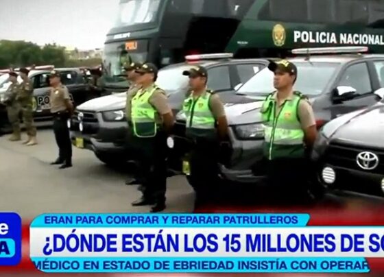 ¡Exclusivo! ¿Dónde están los S/15 millones que eran para reparar patrulleros policiales?