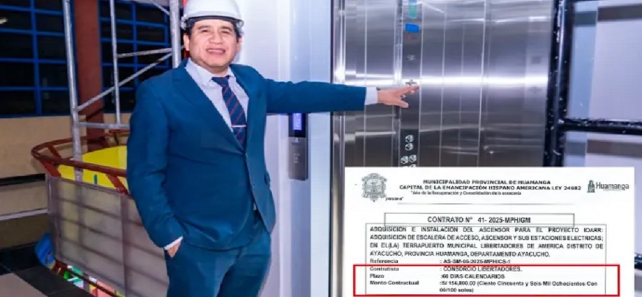 Ascensor de “Charango” costó 156 mil soles