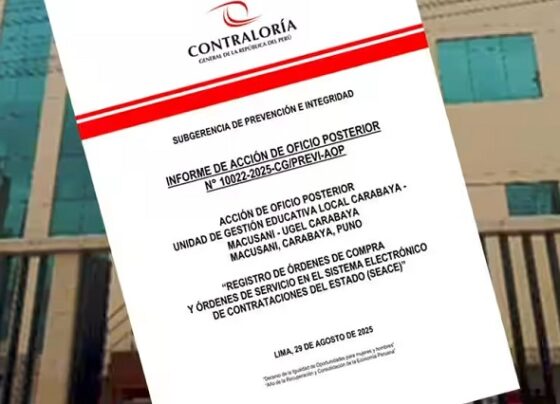 UGEL Carabaya no registró S/ 514 mil en compras públicas SEACE