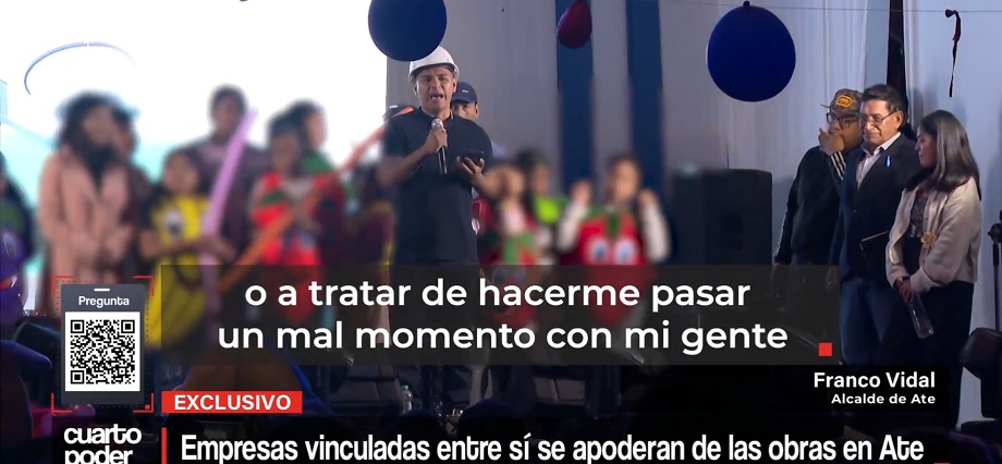 Franco Vidal: Obras con empresas vinculadas generan sospechas