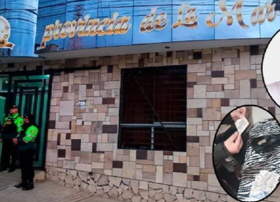 Allanan Municipalidad de La Mar y viviendas por presunta red de corrupción liderada por el alcalde Edwin Navarro