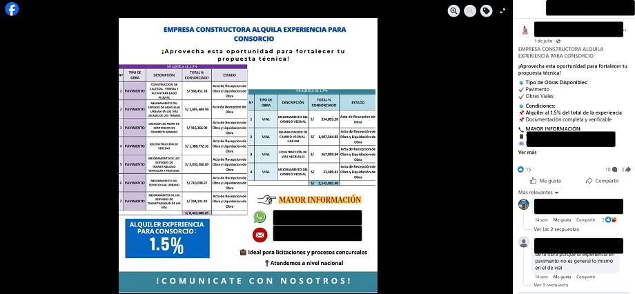 “Se alquila experiencia para consorcios”: la normalización de una práctica que socava la integridad en las contrataciones públicas “Se alquila experiencia para consorcios”: la normalización de una práctica que socava la integridad en las contrataciones públicas