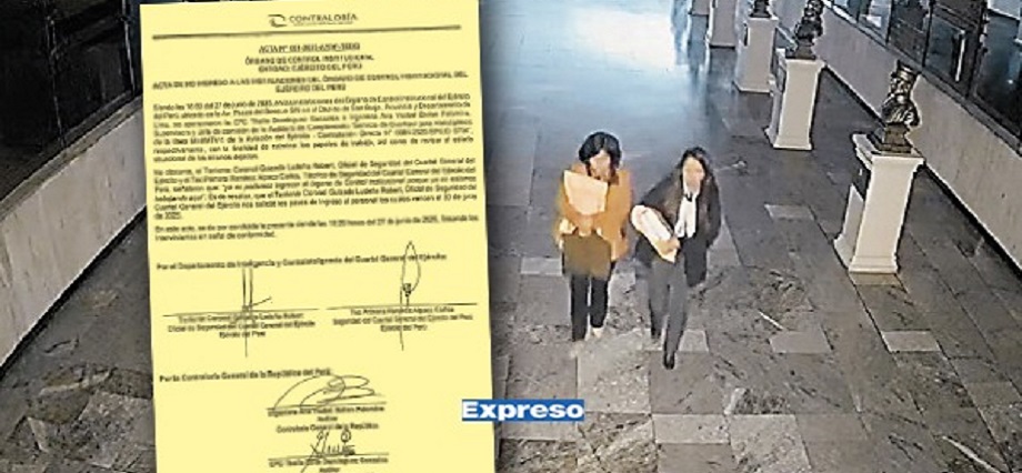 Auditoras se llevan documentos del Ejército del Perú: armaron informe a favor de empresa extranjera