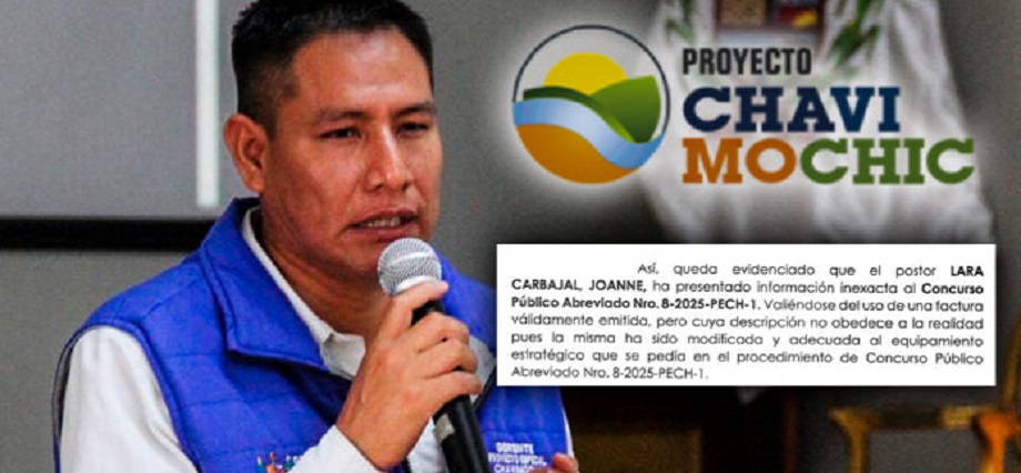 Denuncian que proveedora ganó licitación en Chavimochic con documento falso