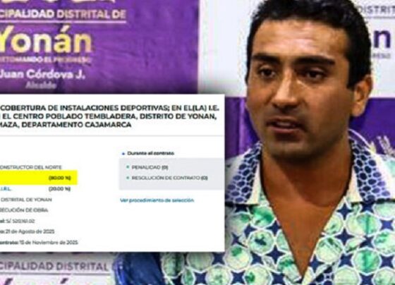 Empresa sin experiencia se consorció para ganar obra de más de s/ 500 mil con gestión de Juan Córdova en Yonán