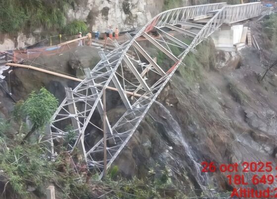 Fiscalía de Ayacucho investiga caída de puente en Tunkimayo