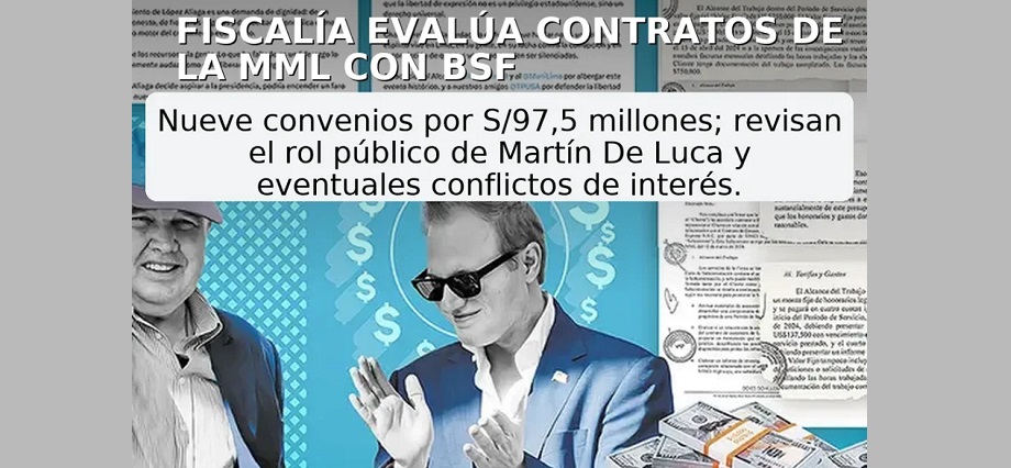 Fiscalía evalúa denuncia por contratos de la MML con Boies Schiller Flexner