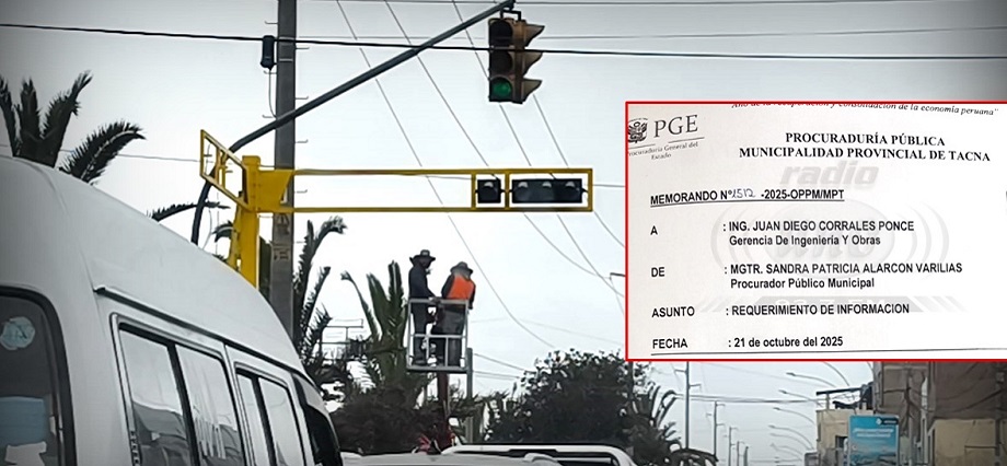 Procuraduría solicita a MPT información por irregularidades en obra de semáforos