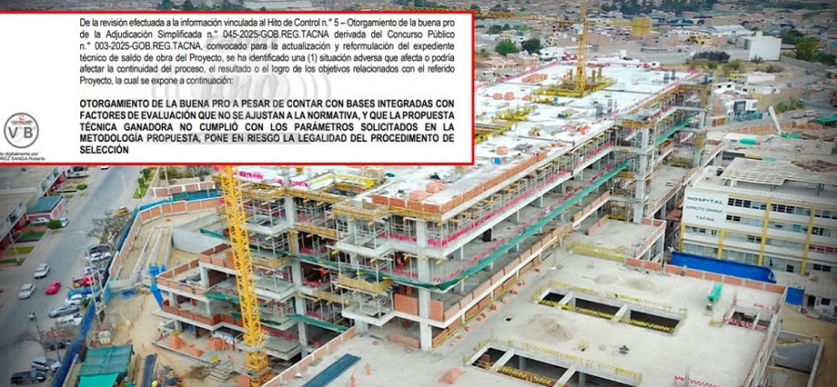 Se cae buena pro de Hospital Unanue de Tacna