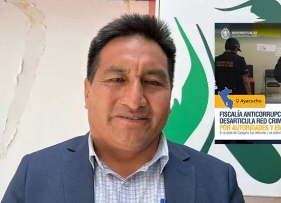 Alcalde de Cangallo fue detenido por la Fiscalía anticorrupción por integrar organización criminal