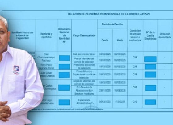Contraloría halla responsabilidad penal en Vejarano y su comité de selección en adjudicación millonaria del hospital de Satipo