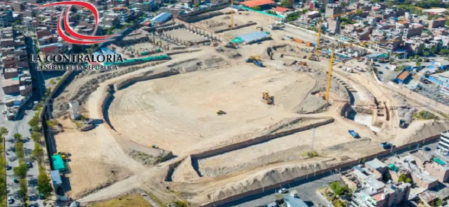 Contraloría informa que se entregaron adelantos irregulares por S/92 millones para el estadio de Ayacucho, que solo tiene 18% de avance