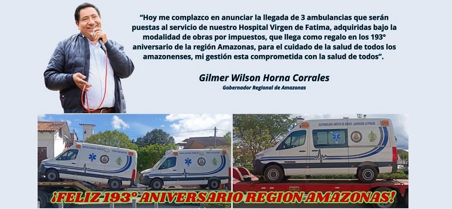 Chachapoyas: IMPUNIDAD SOBRE RUEDAS: tres años después, tres ambulancias con moño frente a 25 que nos robó la corrupción