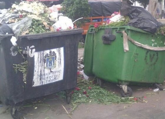 Más del 50% de los contenedores que tenía Trujillo quedaron inoperativos
