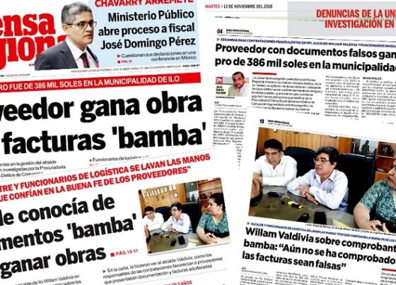 Funcionarios y proveedores sentenciados por colusión en agravio de la Municipalidad de Ilo