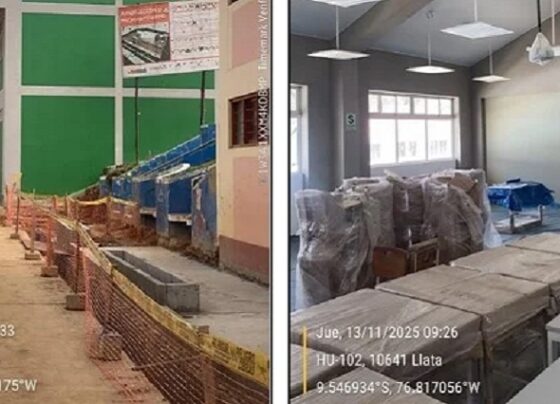 Hay retrasos y deficiencias en construcción de colegio en Llata