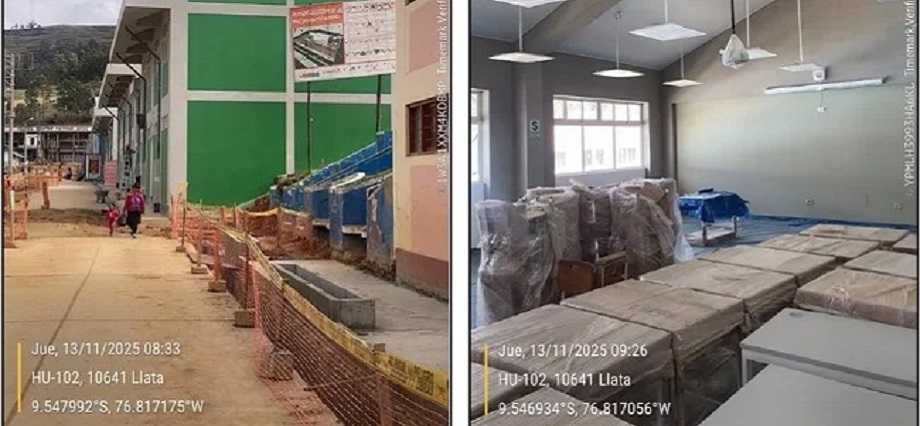 Hay retrasos y deficiencias en construcción de colegio en Llata