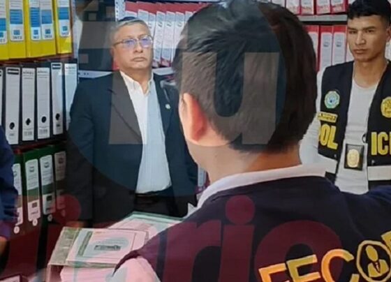 Anticorrupción allana oficinas de la municipalidad de San Pedro de Chaulán