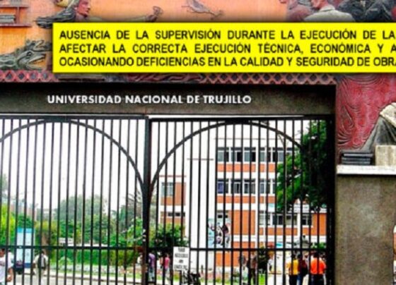 Contraloría advierte ausencia de Supervisor durante ejecución de la obra en la UNT