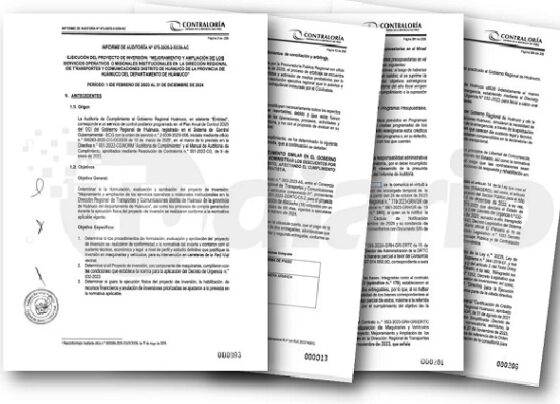 Contraloría ratifica hallazgo de irregularidades en compra de 9 volquetes para Transportes