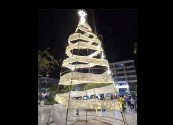 Contraloría advierte riesgos en contratación del decorado del árbol navideño en Chiclayo