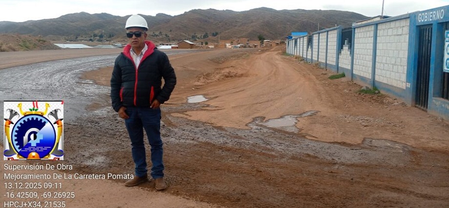 GORE Puno: Supervisor de obra reportó su asistencia con fotografía trucada