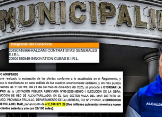 Por segunda vez: empresas forman consorcio y ganan licitación en municipio de Huanchaco por más de S/ 2 millones