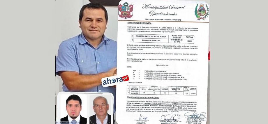 Yambrasbamba bajo sospecha: obra de más de S/ 20 millones termina en manos del exgerente municipal y desata grave denuncia por colusión