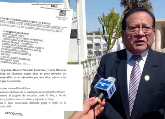 Poder Judicial sentencia por colusión a presidente de la Beneficencia de Tacna