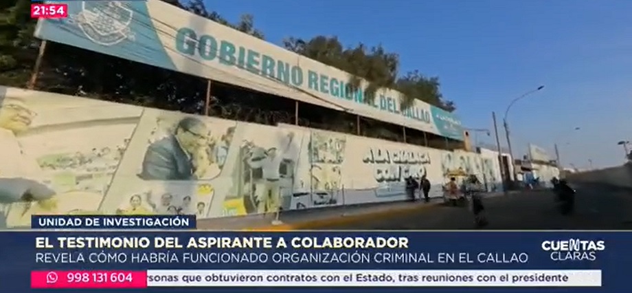 Testimonio del aspirante a colaborador eficaz expone presunto direccionamiento de contratos en el Gore Callao
