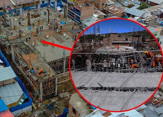 Ayacucho sur: Cae techo de mercado municipal de Puquio, obra de S/18 millones a meses de entregarse