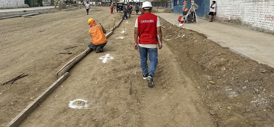 Contraloría advierte que obra en avenida César Vallejo se ejecuta sin cumplir requisito de supervisión obligatoria