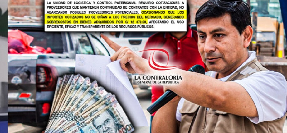 Contraloría advierte presuntos sobrecostos por más de S/ 12 mil en compras de la Municipalidad de Huanchaco