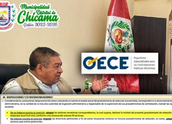 Municipio de Chicama firmó contrato de obra de s/ 700 mil pese a que OECE dispuso la nulidad del proceso