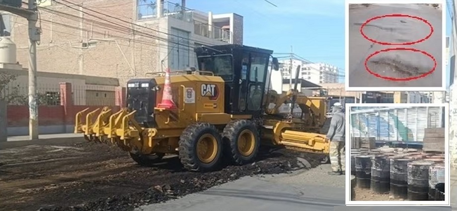 Chiclayo: alertan que asfalto defectuoso habría sido usado en obras de calles