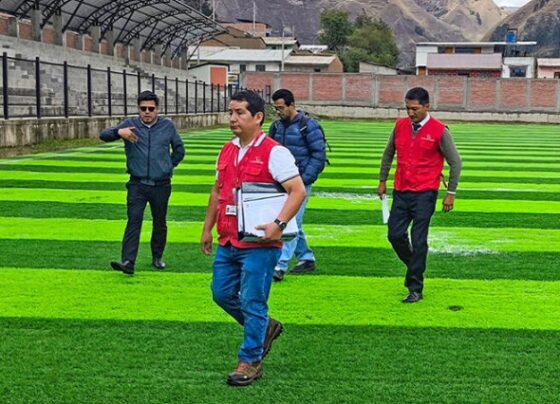 Municipalidad recibió y pagó por estadio mal hecho en Dos de Mayo
