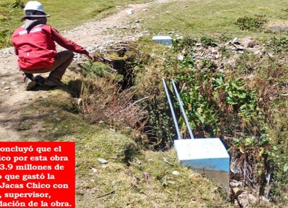 Recibieron y liquidaron obra de agua a pesar de que incumplía las especificaciones técnicas