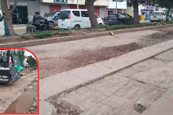 A paso lento: obra de asfaltado en la avenida Tacna genera cuestionamientos por incumplimiento de plazos