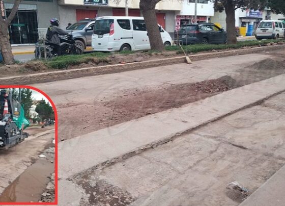 A paso lento: obra de asfaltado en la avenida Tacna genera cuestionamientos por incumplimiento de plazos