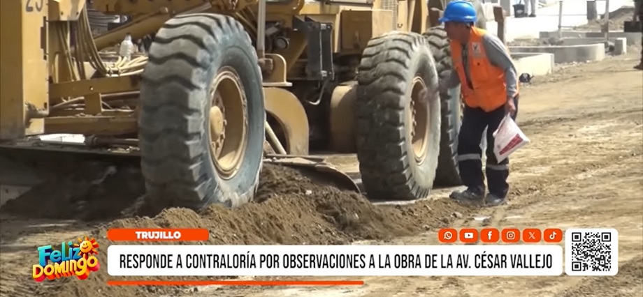 Trujillo: Contraloría observa obra en av. César Vallejo