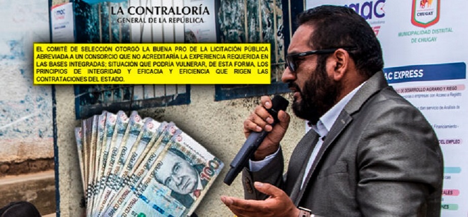 Municipio de Chugay adjudicó obra de más de S/ 4 millones a consorcio que no acreditaría la experiencia requerida