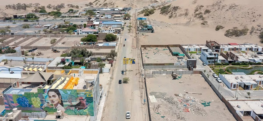 Ica: avanza la obra de la doble vía a Huacachina por más de S/40 millones