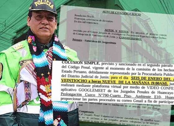 Alejandro Oviedo, exjefe de la DINI y la PNP en Junín, al banquillo por corrupción en la pandemia