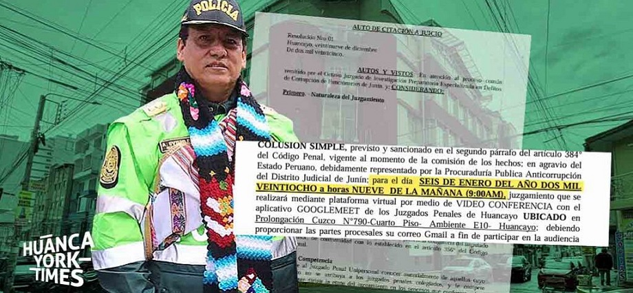 Alejandro Oviedo, exjefe de la DINI y la PNP en Junín, al banquillo por corrupción en la pandemia