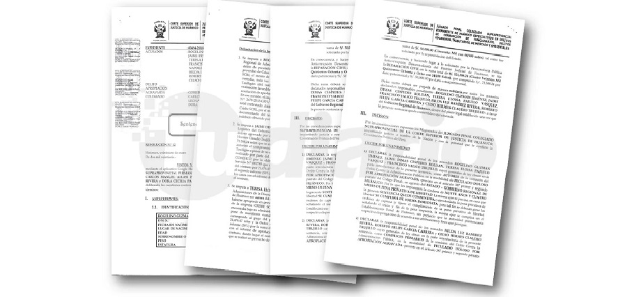 Seis exfuncionarios de Luis Picón y un empresario son sentenciados por peculado doloso