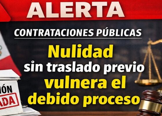 Alerta en contrataciones públicas: la nulidad sin traslado previo vulnera el debido proceso