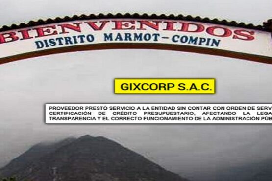 Contraloría detecta que Gixcorp brindó servicio sin orden ni respaldo presupuestal en municipio de Marmot